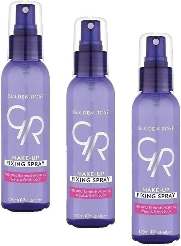 Golden Rose Make-Up Fixing Spray - Makyaj Sabitleyici Sprey 120 ml (3 paketi)