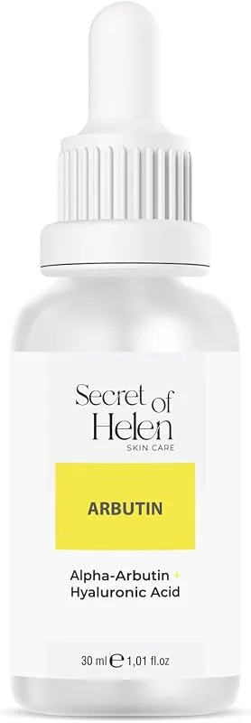Secret Of Helen, Arbutin Serum 30 ml, Aydınlatıcı & Leke Karşıtı & Nemlendirici, Hyaluronik Asit, Alpha Arbutin — Cilt bakımı