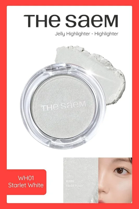 the SAEM Jelly Highlighter, WH01 Starlit White, 4.5 g — Makyaj