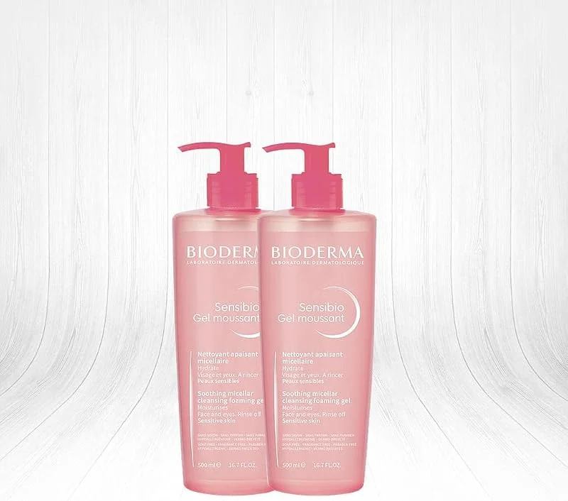 Bioderma Sensibio Foaming Yüz Temizleme Jeli 500 ml 2 Adet — Cilt bakımı