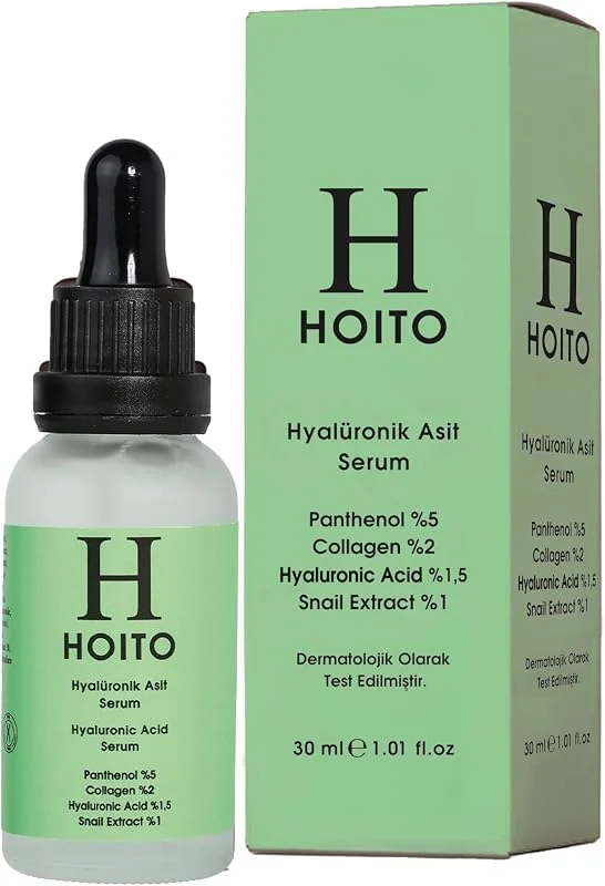 HOITO Hyalüronik Asit Serum 30ML - Panthenol% 5 Collagen% 2 Hyaluronic Acid%1, 5 Snail Extract% 1 — Cilt bakımı