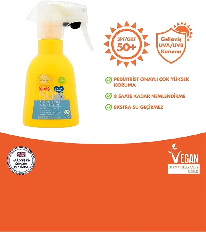 Solait Nemlendirici Etkili Çocuk Güneş Kremi Spreyi Spf50 — Cilt bakımı