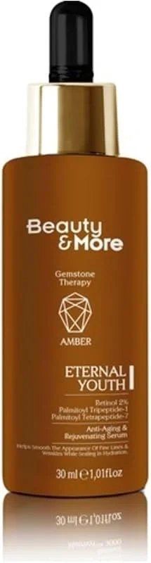 Beauty&More Amber Eternal Youth Yaşlanma Karşıtı ve Yenileyici Retinol Serum 30 ml Retinol 2% + Palmitoyl Tripeptide-1 & Palmitoyl Tetrapeptide-7 + Amber Powder — Cilt bakımı