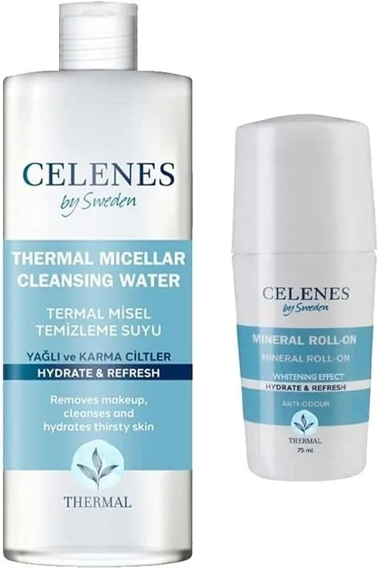 Celenes By Sweden Roll On 75 Ml Ve Misel Temızleme Suyu 250 Ml — Cilt bakımı