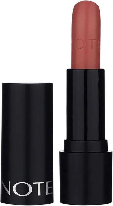 Note Cosmetics Deep Impact Lipstick 02 Optimistic Rose Kremsi Dokulu Yarı Parlak Ruj, Nude — Makyaj