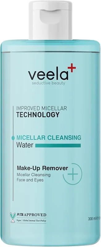 Veela Nemlendirici Etkili Yüz ve Makyaj Temizleme Suyu – Micellar Cleansing Water, Gelişmiş Misel Teknolojisi ile Nazik Temizlik — Cilt bakımı