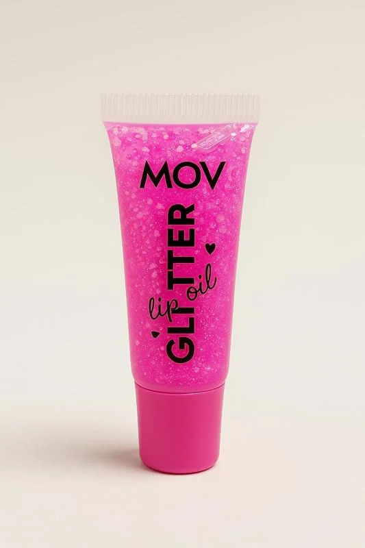 MOV Glitter Lip Gloss No:05 Fuşya – Simli Fuşya Renkli Dudak Parlatıcısı – Uzun Süre Kalıcı & Yüksek Işıltı — Makyaj