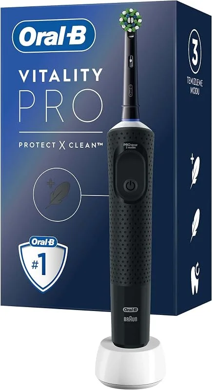 Oral-B Şarjlı, Elektrikli Diş Fırçası Vitality Pro Siyah Koruma ve Temizlik — Gıda takviyesi