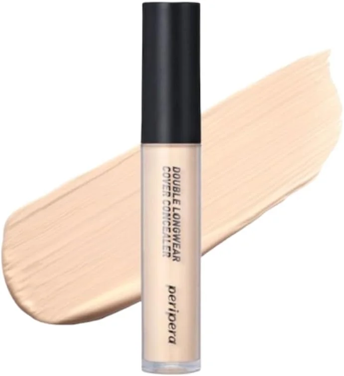 Peripera Hafif Yapılı Gün Boyu Yüksek Kapatıcı Peripera Double Longwear Cover Concealer (#01 Pure Ivory) — Makyaj