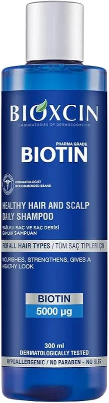 Bioxcin Biotin Dökülme Karşıtı Şampuan – 300 ml – Biotin, Çinko, B Vitamin Kompleksi ve Termal Su İçerikli – Saç Dökülmesine Karşı Etkili Bakım — Saç bakımı