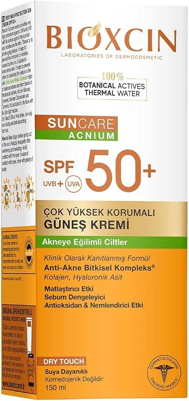 Bioxcin Sun Akneye Eğilimli Cilt Güneş Kremi SPF50+ 150 ML — Cilt bakımı