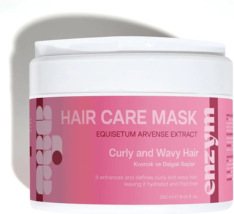 Enzym Cosmetics Kıvırcık ve Dalgalı Saçlar İçin Saç Bakım Maskesi 250 ml (Bukle Belirginleştirici) — Saç bakımı