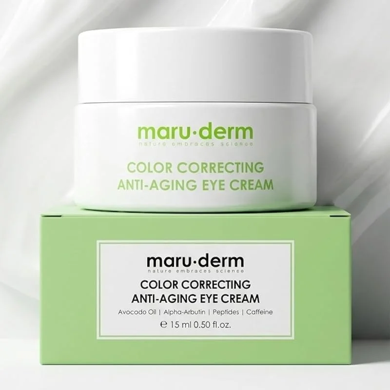 Maruderm Anti-Aging Aydınlatıcı Göz Kremi – Alfa-Arbutin, Kafein & Peptit Kompleksi ile Koyu Halka ve Kırışıklık Görünümüne Karşı, 15 ML — Cilt bakımı