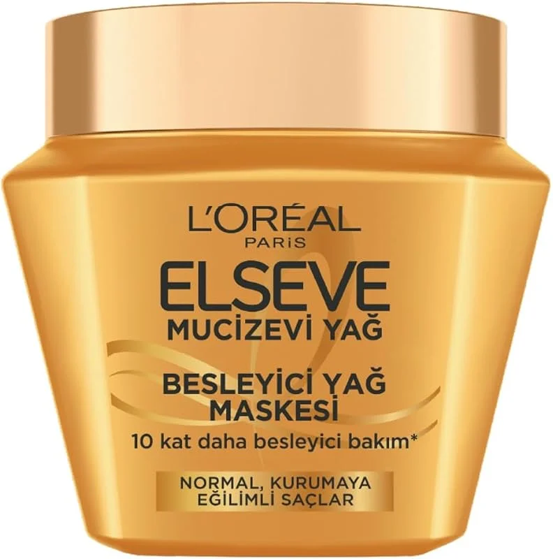 L'Oréal Paris Elseve Mucizevi Yağ Besleyici Saç Bakım Maskesi 300ml — Saç bakımı