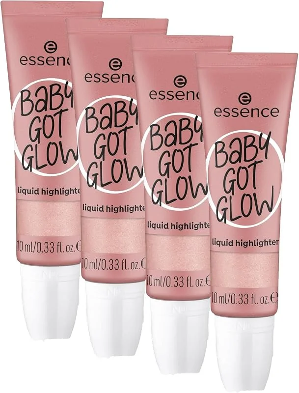 Essence Cosmetics Baby Got Glow Sıvı Highlighter 20 (4 paketi) — Makyaj