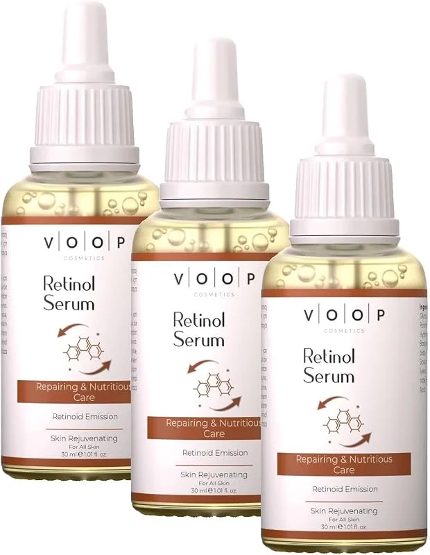 VOOP Retinol Onarıcı Ve Besleyici Bakım Emission 2% Serumu 30 Ml (3 paketi) — Cilt bakımı