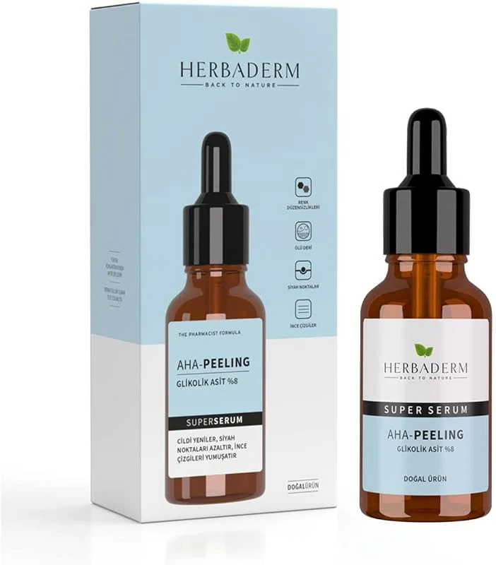 Herbaderm AHA Peeling Glolik Asit%8 Bakım Serumu 30ml — Cilt bakımı
