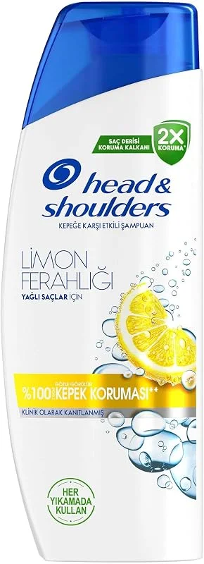 Head & Shoulders Limon Ferahlığı Kepek Karşıtı Yağlı Saçlar İçin Günlük Kullanım 330 ml Şampuan — Saç bakımı