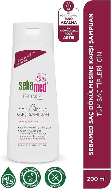 Sebamed Saç Dökülmesine Karşı Güçlendirici Etkili Kafein ve Ginkgo Biloba İçerikli Şampuan 200 Ml — Saç bakımı