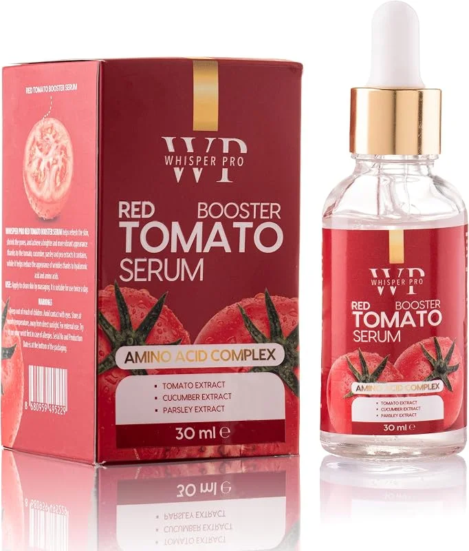 Likopen Içerikli Aydınlatıcı Yüz Serumu - Red Booster Tomato Serum 30 ml - Antioksidan Yaşlanma Karşıtı Etkili Domates Serumu — Cilt bakımı