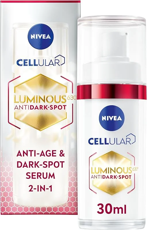 NIVEA Luminous630 Leke & Yaşlanma Karşıtı Serum 30 ml, Hyaluronik Asit ve Kolajen Tetikleyici — Cilt bakımı