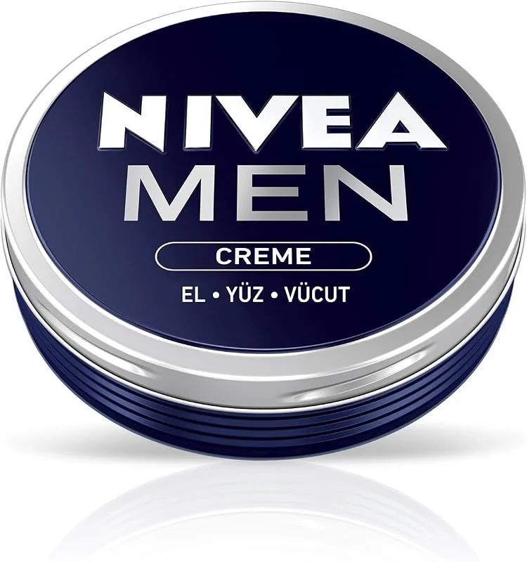 NIVEA MEN Erkek Bakım Kremi 75 ml, El, Yüz ve Vücut Nemlendirici Krem, Hızlı Emilir, Yapışkan His Bırakmaz, E vİtamini, Tüm Cilt Tipleri — Cilt bakımı