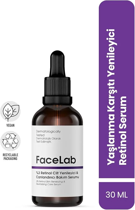 Facelab Yaşlanma Karşıtı ve Cilt Yenileyici Retinol Serum 30 ml — Cilt bakımı
