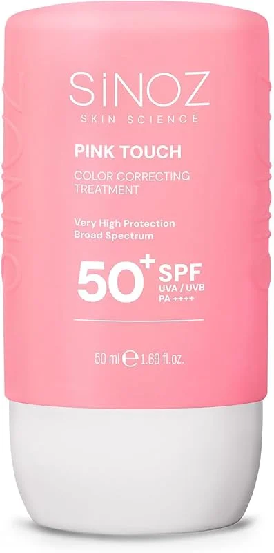 Sinoz Pink Touch Anında Ton Eşitleyici Leke Karşıtı SPF50+ Pembe Sıvı Yüz Güneş Kremi PA++++ 50ml — Cilt bakımı