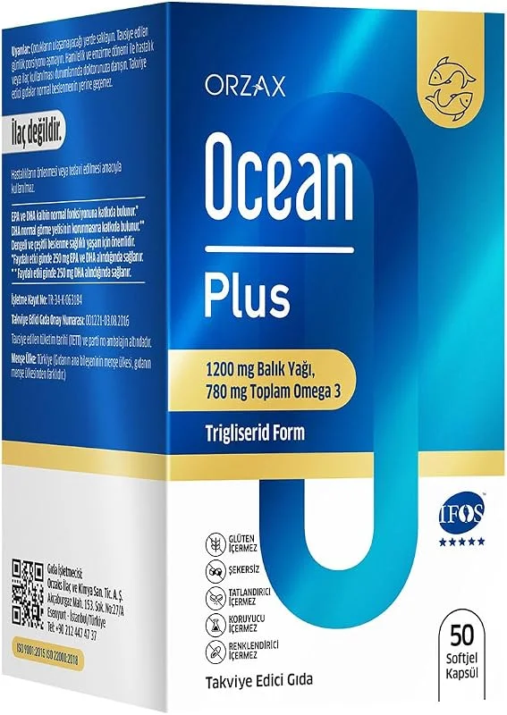 Ocean Plus 1200 mg 50 Softjel — Gıda takviyesi