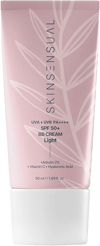 Skin Sensual SPF50+ PA++++ Kapatıcı BB Krem Light 50 ml, Leke Karşıtı, Aydınlık Cilt Görünümü, UVA+UVB Koruma, Geniş Spektrum Koruma — Makyaj