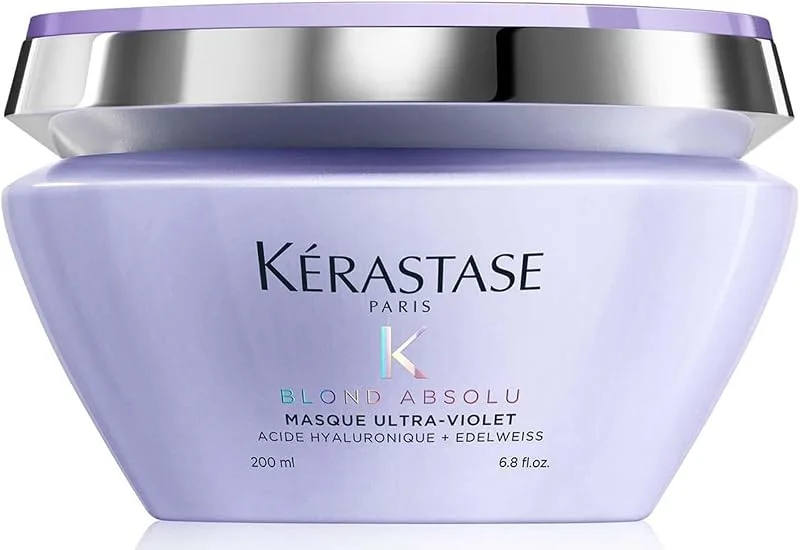 Kérastase Blond Absolu Ultra Violet 200 ml Sarı ve Gri Saçlar İçin Silver Maske — Saç bakımı