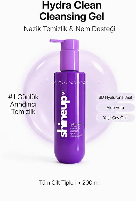Hydra Clean Tüm Ciltler İçin Yüz Temizleme Jeli 200ml — Cilt bakımı