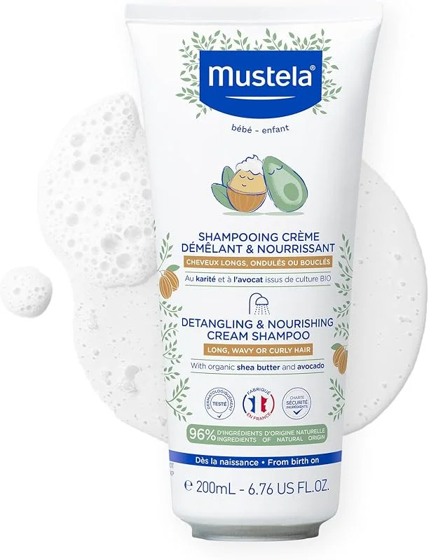 Mustela Detangling & Nourishing Cream Shampoo (Kolay Tarama Sağlayan Şampuan) 200 ml 299942 — Saç bakımı