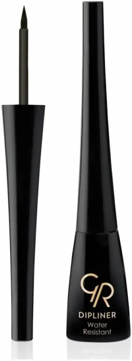 Golden Rose Dipliner - Black - Kolay Uygulanan Derin Siyah Likit Dipliner Eyeliner — Makyaj