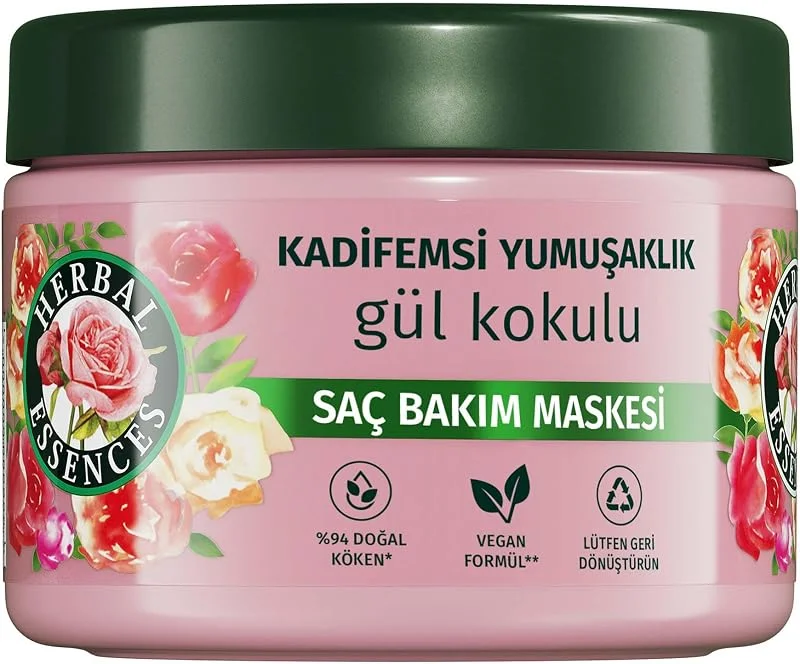 Herbal Essences Kadifemsi Yumuşaklık Gül Kokulu Saç Bakım Maskesi 300ml — Saç bakımı
