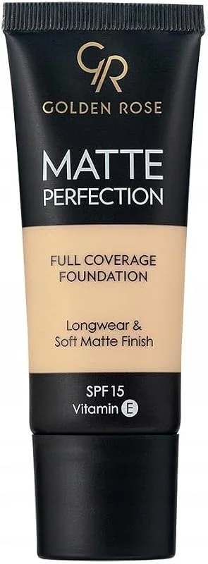 Golden Rose Matte Perfection Foundation - Natural 01 - Yoğun Kapatıcı Mat Fondöten — Makyaj