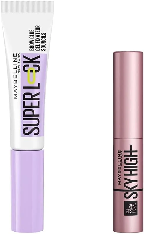 Maybelline New York Super Lock Brow Glue Kaş Sabitleyici Maskara & Sky High Mini Maskara Hediyeli — Makyaj