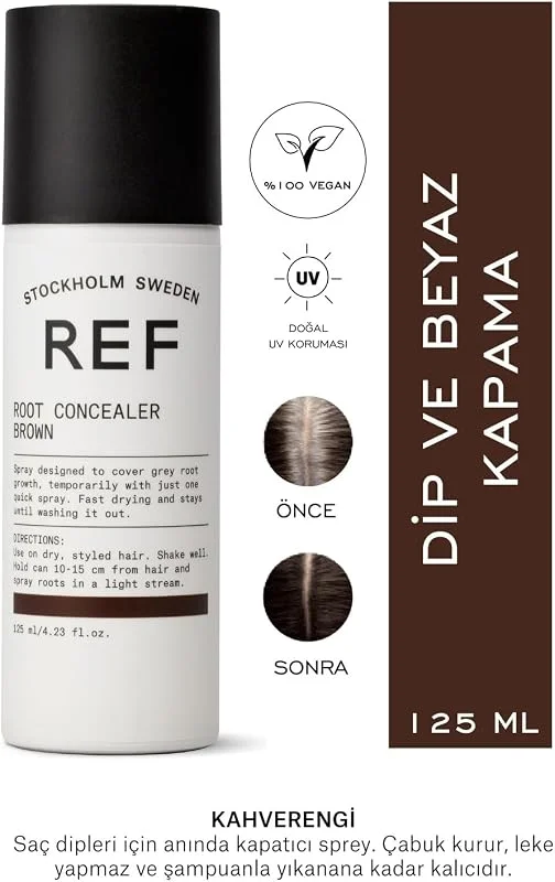 REF STOCKHOLM-Ref Root Concealer Brown 100 Ml Saç Dipleri Için Anında Kapatıcı Sprey - Kahve — Makyaj