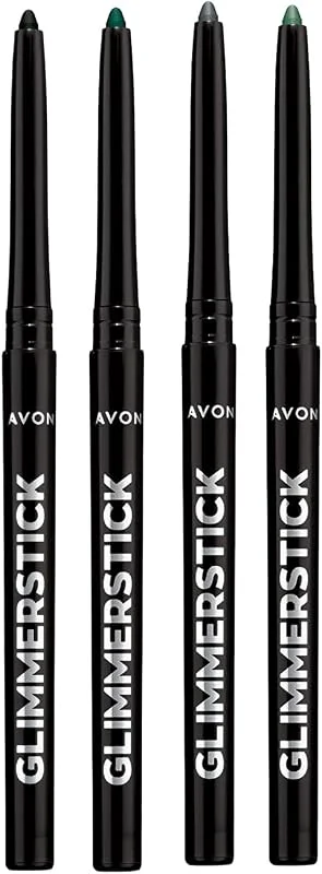 Avon Asansörlü Göz Kalemi Paketi Blackest Black, Emerald, Forest Green ve Saturn Grey — Makyaj