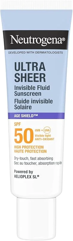 Neutrogena Ultra Sheer Age Shield Fluid SPF50 Yüz Güneş Koruyucu 50 ml — Cilt bakımı