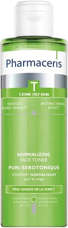 Pharmaceris T-4 Puri-Sebotonique Normalizing Face Toner (Dengeleyici Yüz Toniği), 200 ml — Cilt bakımı