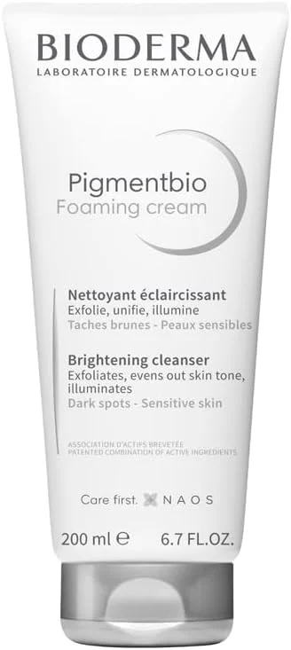 Bioderma Pigmentbio Foaming Cream Leke Karşıtı Aydınlatıcı Peeling Etkili Yıkama Jeli Yüz ve Vücut 200 ml — Cilt bakımı