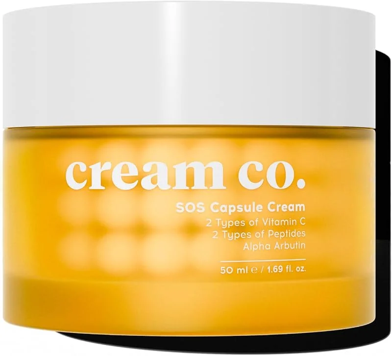 Cream Co. Leke Karşıtı Cilt Tonu Eşitleyici C Vitamini Nemlendirici Kapsül Yüz Kremi 50 ML, Tüm Cilt Tipleri — Cilt bakımı