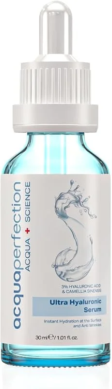 Acqua Perfection Ultra Yoğun Nemlendirme ve Dolgunlaştırıcı Etkili, Kırışık Karşıtı Hyaluronic Serum (Ultra%3 Hyaluronic Acid) 30ml, Yenileyici Etki, Tüm Ciltlere Uygun — Cilt bakımı