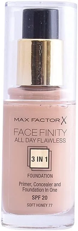 Max Factor Fondöten Facefinity Foundation All Day Flawless 77 Soft Honey — Makyaj