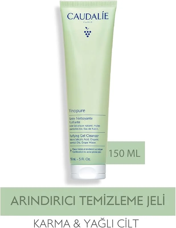 Caudalie Vinopure Temizleyici Temizleme Jeli, Salisilik Asitli - 150 ml — Cilt bakımı