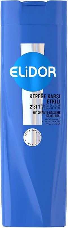 Elidor Şampuan ve Saç Bakım Kremi Kepeğe Karşı Etkili 400 ml — Saç bakımı