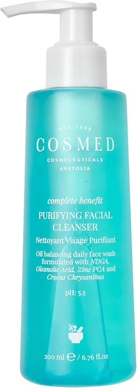 Cosmed Yağlı ve Akne Eğilimli Ciltlere Özel Arındırıcı (ph 5.5) Yüz Temizleme Jeli 200 ml — Cilt bakımı