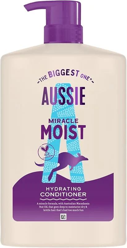 Aussie Miracle Moist Kuru Saçları Canlandıran Nemlendirici Saç Kremi 1000ml — Saç bakımı