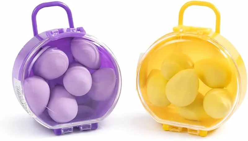 Makyaj Süngeri Seti 6’lı, 2 Set, Taşınabilir Kutulu, (Asorti Renk) Ultra Yumuşak Blender Süngerler, Islanınca Genişler, Pürüzsüz Fondöten, Kapatıcı Uygulama, Günlük ve Profesyonel Kullanım